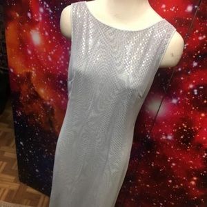 Vintage 90s Mesh Rave Dress Backless Gown Festival